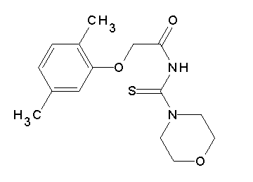 2-(2,5-dimethylphenoxy)-N-(4-morpholinylcarbonothioyl)acetamide