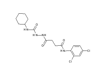 N-cyclohexyl-2-{4-[(2,4-dichlorophenyl)amino]-4-oxobutanoyl}hydrazinecarboxamide
