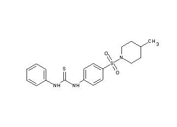 N-{4-[(4-methyl-1-piperidinyl)sulfonyl]phenyl}-N'-phenylthiourea