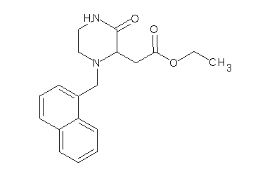 ethyl [1-(1-naphthylmethyl)-3-oxo-2-piperazinyl]acetate