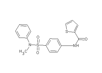 N-(4-{[methyl(phenyl)amino]sulfonyl}phenyl)-2-thiophenecarboxamide