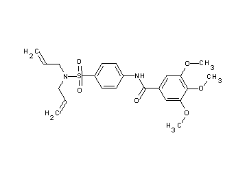N-{4-[(diallylamino)sulfonyl]phenyl}-3,4,5-trimethoxybenzamide