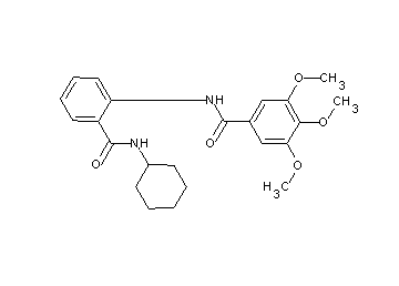 N-{2-[(cyclohexylamino)carbonyl]phenyl}-3,4,5-trimethoxybenzamide