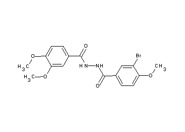 3-bromo-N'-(3,4-dimethoxybenzoyl)-4-methoxybenzohydrazide