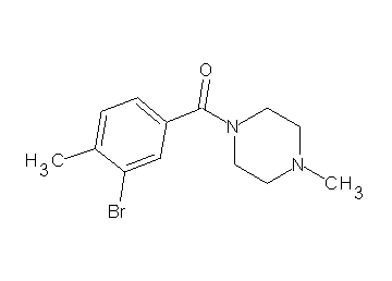 1-(3-bromo-4-methylbenzoyl)-4-methylpiperazine 1-(3-bromo-4-methylbenzoyl)-4-methylpiperazine