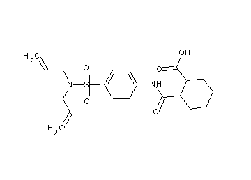 2-[({4-[(diallylamino)sulfonyl]phenyl}amino)carbonyl]cyclohexanecarboxylic acid