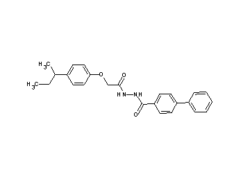 N'-[2-(4-sec-butylphenoxy)acetyl]-4-biphenylcarbohydrazide