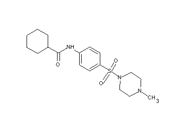 N-{4-[(4-methyl-1-piperazinyl)sulfonyl]phenyl}cyclohexanecarboxamide