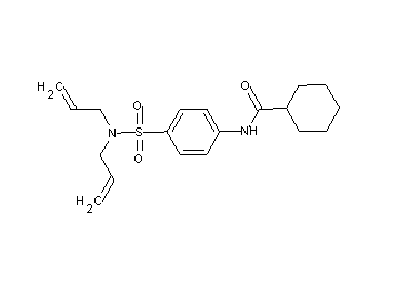 N-{4-[(diallylamino)sulfonyl]phenyl}cyclohexanecarboxamide