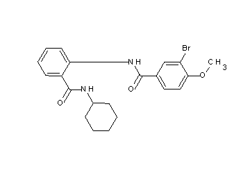 3-bromo-N-{2-[(cyclohexylamino)carbonyl]phenyl}-4-methoxybenzamide