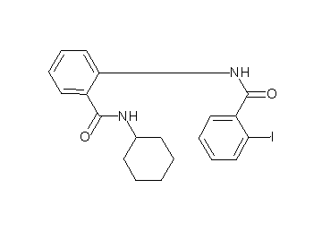 N-{2-[(cyclohexylamino)carbonyl]phenyl}-2-iodobenzamide