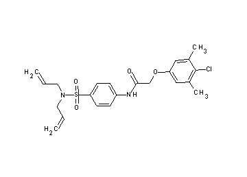 2-(4-chloro-3,5-dimethylphenoxy)-N-{4-[(diallylamino)sulfonyl]phenyl}acetamide