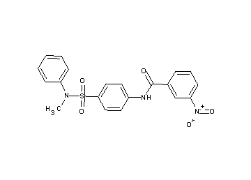 N-(4-{[methyl(phenyl)amino]sulfonyl}phenyl)-3-nitrobenzamide