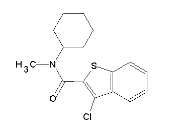 3-chloro-N-cyclohexyl-N-methyl-1-benzothiophene-2-carboxamide