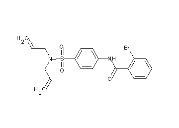 2-bromo-N-{4-[(diallylamino)sulfonyl]phenyl}benzamide