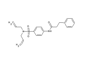 N-{4-[(diallylamino)sulfonyl]phenyl}-3-phenylpropanamide