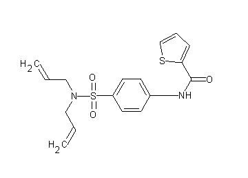 N-{4-[(diallylamino)sulfonyl]phenyl}-2-thiophenecarboxamide