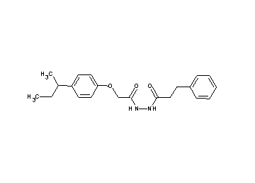 N'-[(4-sec-butylphenoxy)acetyl]-3-phenylpropanohydrazide