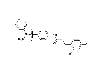 2-(2,4-dichlorophenoxy)-N-(4-{[methyl(phenyl)amino]sulfonyl}phenyl)acetamide