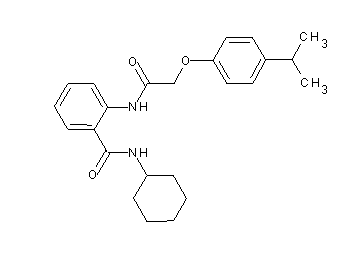 N-cyclohexyl-2-{[(4-isopropylphenoxy)acetyl]amino}benzamide