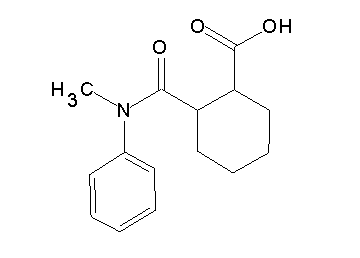 2-{[methyl(phenyl)amino]carbonyl}cyclohexanecarboxylic acid