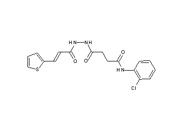 N-(2-chlorophenyl)-4-oxo-4-{2-[3-(2-thienyl)acryloyl]hydrazino}butanamide