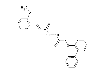 N'-[(2-biphenylyloxy)acetyl]-3-(2-methoxyphenyl)acrylohydrazide
