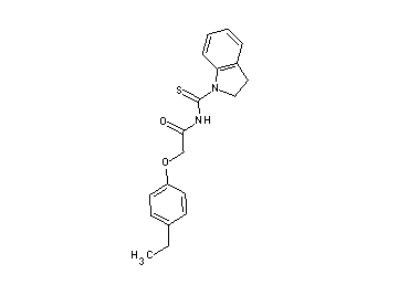 N-(2,3-dihydro-1H-indol-1-ylcarbonothioyl)-2-(4-ethylphenoxy)acetamide
