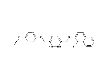2-[(1-bromo-2-naphthyl)oxy]-N'-[(4-methoxyphenoxy)acetyl]acetohydrazide - Click Image to Close