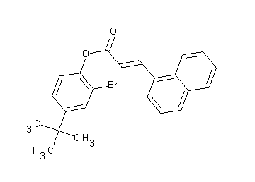 2-bromo-4-tert-butylphenyl 3-(1-naphthyl)acrylate