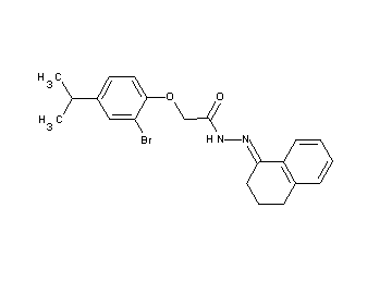 2-(2-bromo-4-isopropylphenoxy)-N'-(3,4-dihydro-1(2H)-naphthalenylidene)acetohydrazide