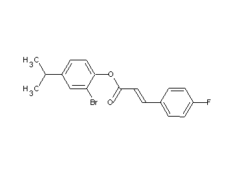 2-bromo-4-isopropylphenyl 3-(4-fluorophenyl)acrylate