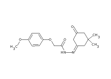 N'-(3,3-dimethyl-5-oxocyclohexylidene)-2-(4-methoxyphenoxy)acetohydrazide