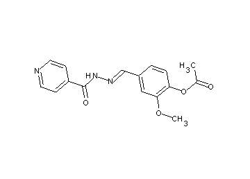 4-(2-isonicotinoylcarbonohydrazonoyl)-2-methoxyphenyl acetate