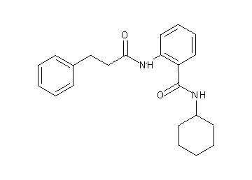 N-cyclohexyl-2-[(3-phenylpropanoyl)amino]benzamide