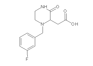[1-(3-fluorobenzyl)-3-oxo-2-piperazinyl]acetic acid