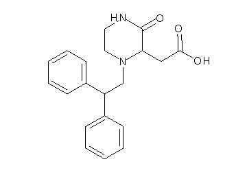 [1-(2,2-diphenylethyl)-3-oxo-2-piperazinyl]acetic acid