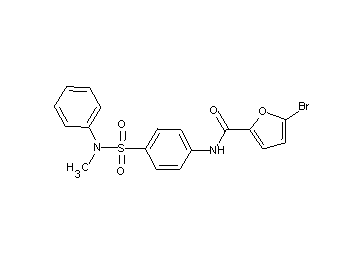 5-bromo-N-(4-{[methyl(phenyl)amino]sulfonyl}phenyl)-2-furamide