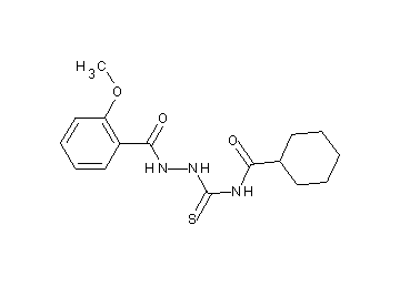 N-{[2-(2-methoxybenzoyl)hydrazino]carbonothioyl}cyclohexanecarboxamide