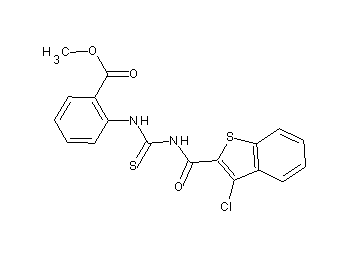 methyl 2-[({[(3-chloro-1-benzothien-2-yl)carbonyl]amino}carbonothioyl)amino]benzoate
