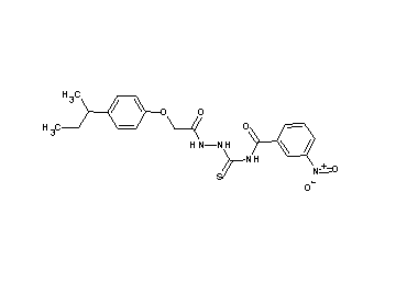 N-({2-[(4-sec-butylphenoxy)acetyl]hydrazino}carbonothioyl)-3-nitrobenzamide