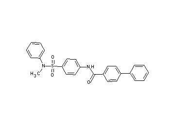 N-(4-{[methyl(phenyl)amino]sulfonyl}phenyl)-4-biphenylcarboxamide