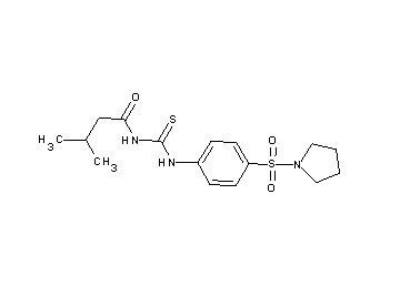 3-methyl-N-({[4-(1-pyrrolidinylsulfonyl)phenyl]amino}carbonothioyl)butanamide