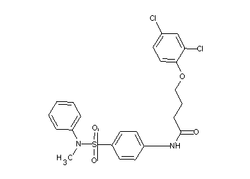 4-(2,4-dichlorophenoxy)-N-(4-{[methyl(phenyl)amino]sulfonyl}phenyl)butanamide