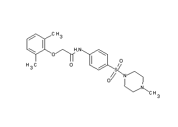 2-(2,6-dimethylphenoxy)-N-{4-[(4-methyl-1-piperazinyl)sulfonyl]phenyl}acetamide