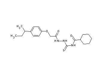 N-({2-[(4-sec-butylphenoxy)acetyl]hydrazino}carbonothioyl)cyclohexanecarboxamide