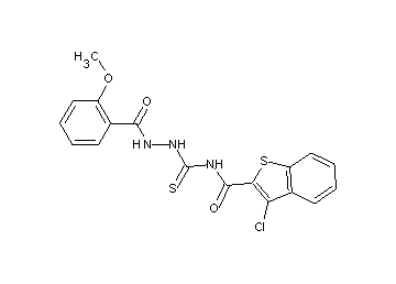 3-chloro-N-{[2-(2-methoxybenzoyl)hydrazino]carbonothioyl}-1-benzothiophene-2-carboxamide