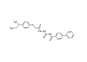 N-({2-[(4-sec-butylphenoxy)acetyl]hydrazino}carbonothioyl)-4-biphenylcarboxamide