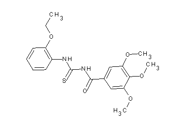 N-{[(2-ethoxyphenyl)amino]carbonothioyl}-3,4,5-trimethoxybenzamide