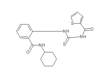 N-[({2-[(cyclohexylamino)carbonyl]phenyl}amino)carbonothioyl]-2-thiophenecarboxamide